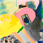 足上げ体操3 - シュート　　177×133 cm